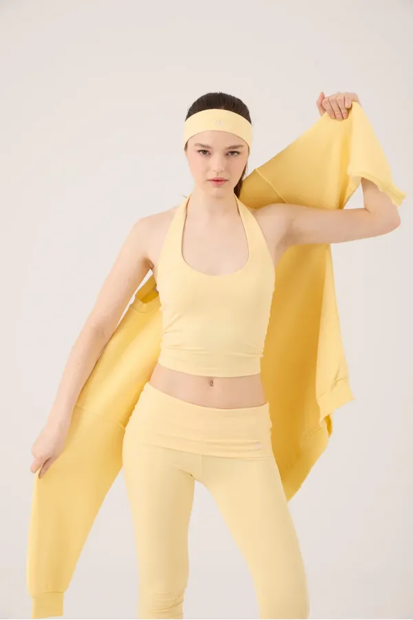 Ellen Halter Neck Bustier Yellow