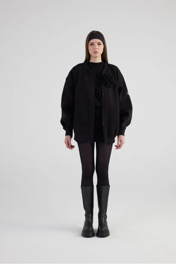 Veste bomber Alexa noire