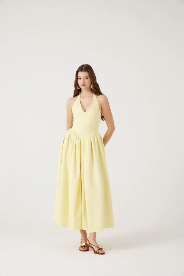Robe jaune Ophélie