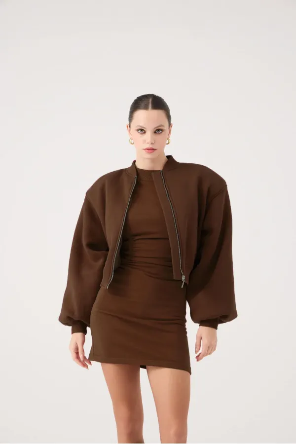 Parker Bomber Ceket Kahve