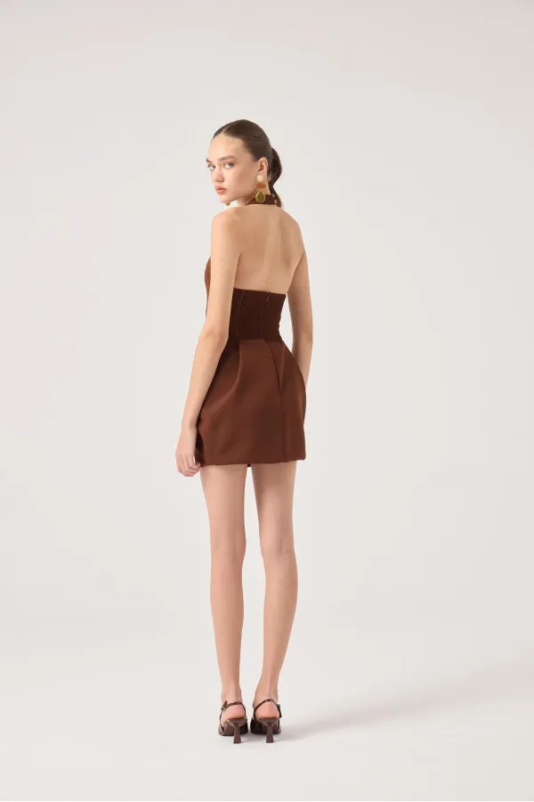 Yerry Dress Brown