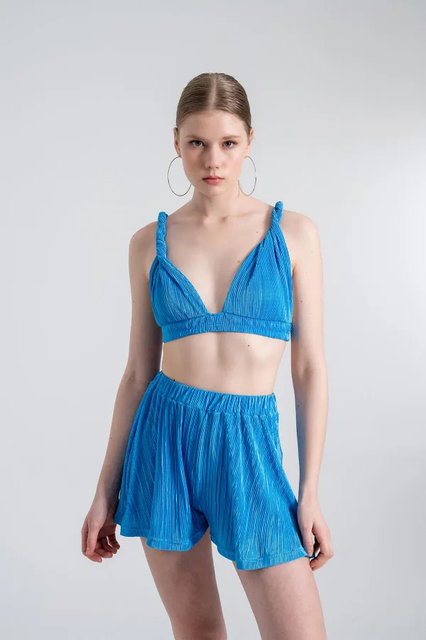 Bustier confortable bleu