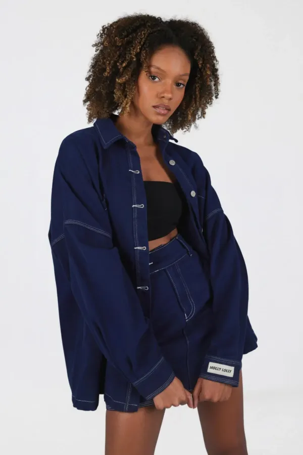 Sofie Gömlek Lacivert