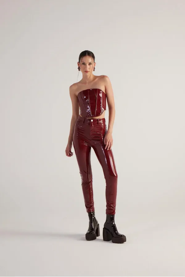 Pantalon Bria bordeaux