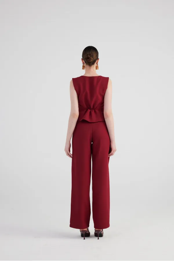 Giselle Pantolon Bordo