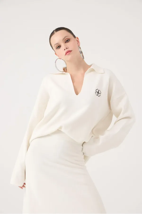 Zoi Knitwear Sweater White