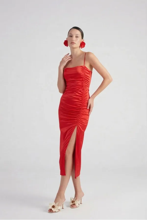 Dipsy Elbise Kırmızı