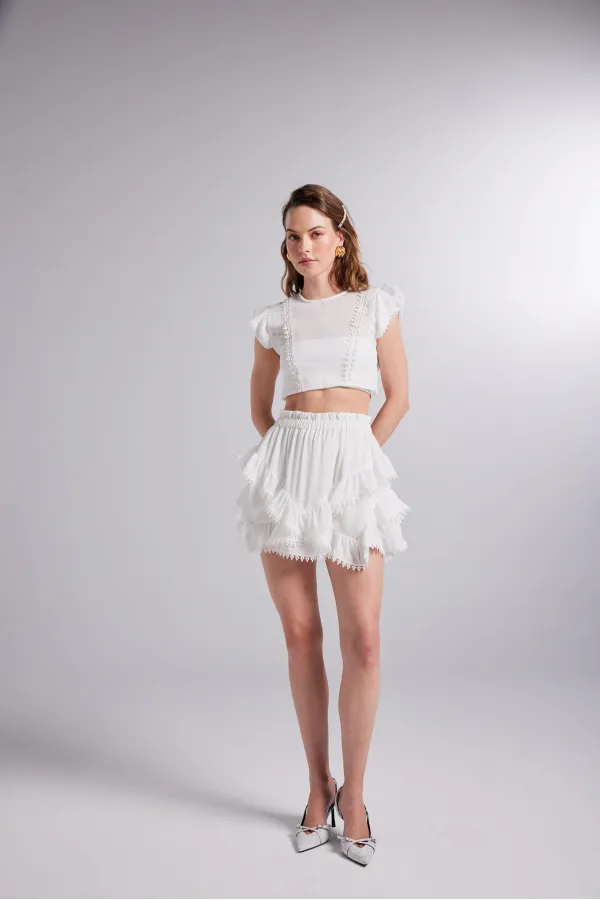 Chemisier blanc Pixie