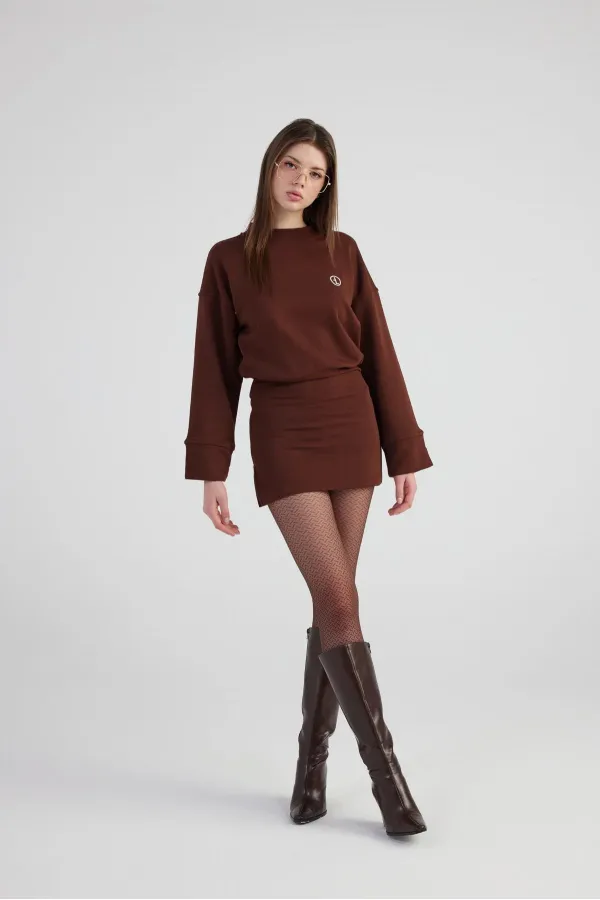Robe Claire marron