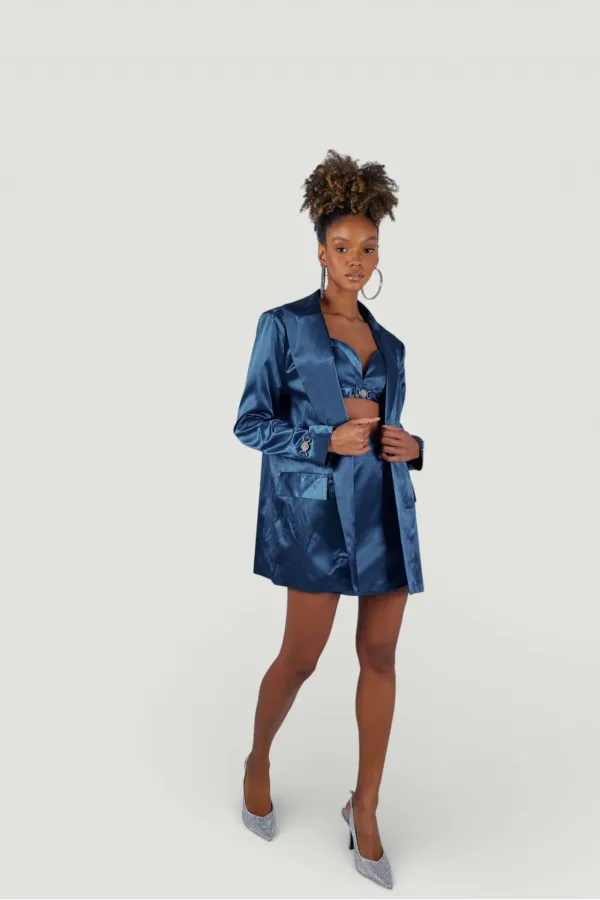 Veste blazer élégante bleu marine