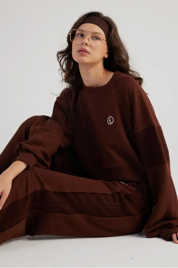 Sweat-shirt marron Cali