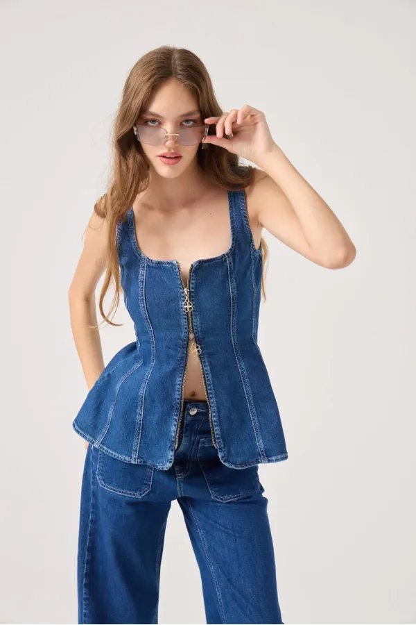 Tiara Jean Bustier Blue