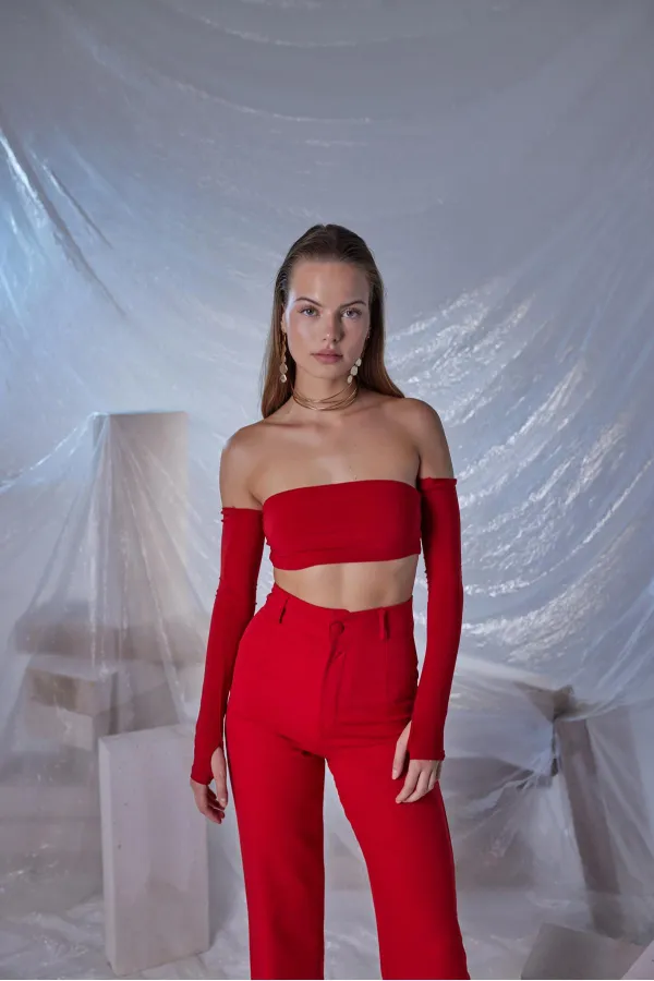 Noir Bluz Kırmızı