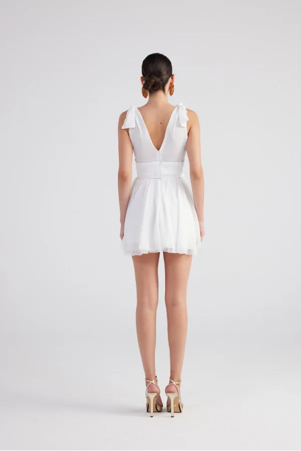 Fiona Dress White