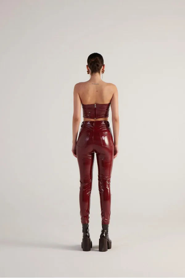 Pantalon Bria bordeaux