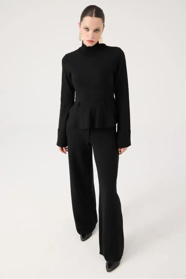 Madeline Knitwear Suit Black