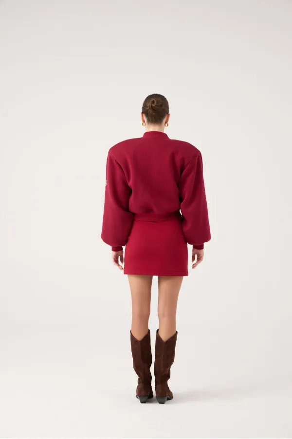 Blouson aviateur Parker bordeaux