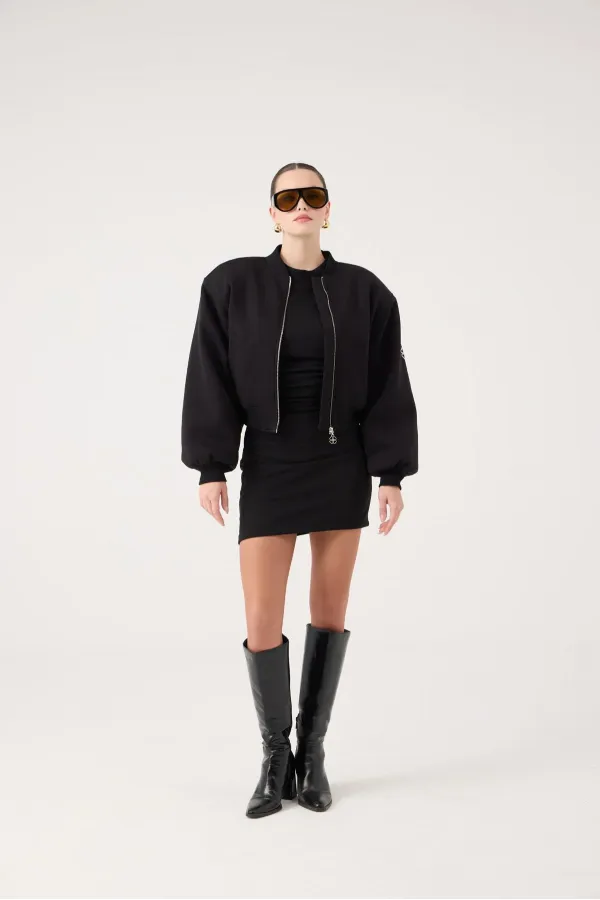 Parker Bomber Ceket Siyah