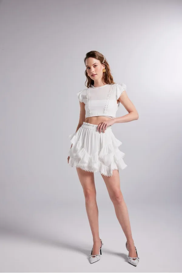 Chemisier blanc Pixie