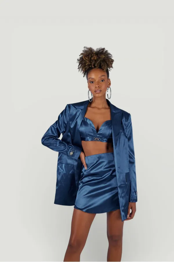 Veste blazer élégante bleu marine