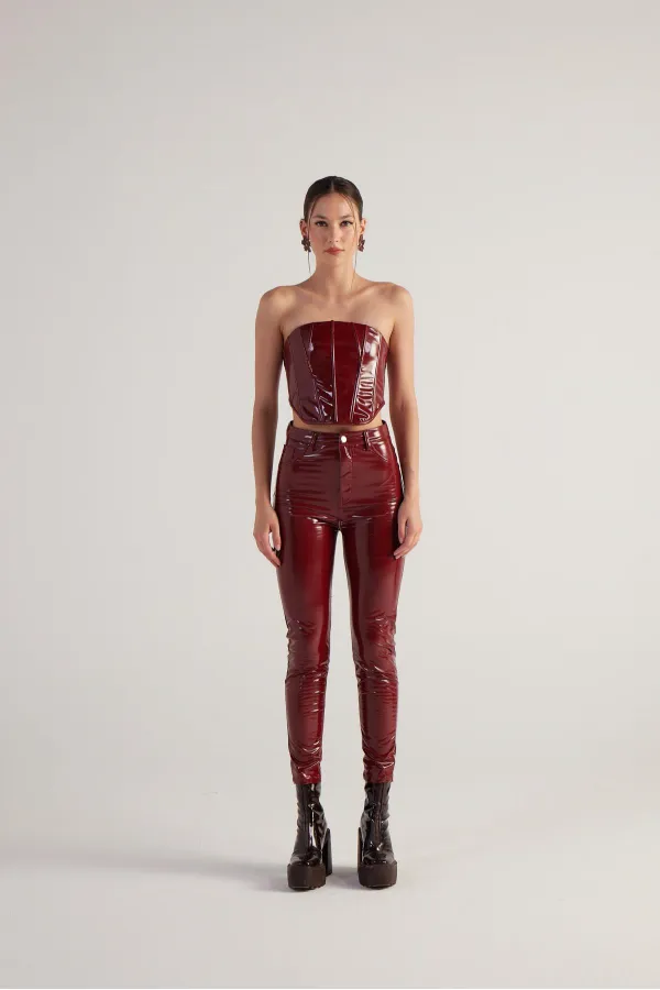 Pantalon Bria bordeaux