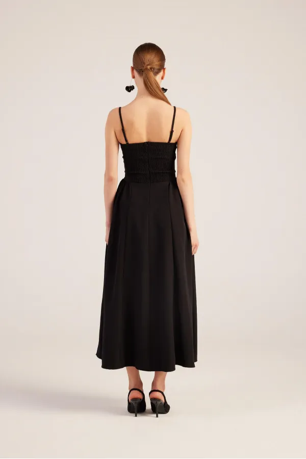 Bridged Elbise Siyah