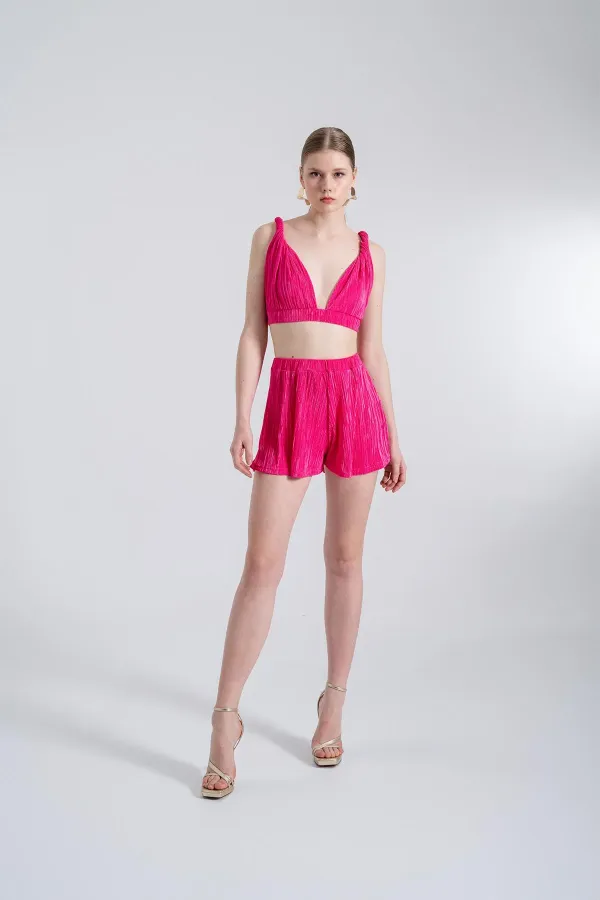 Bustier rose confortable