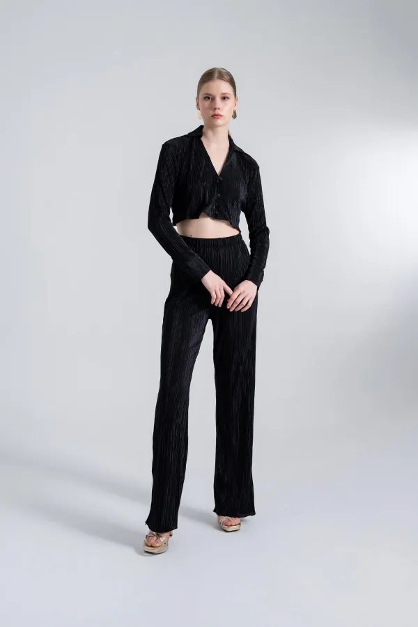 Comfy Crop Shirt Black