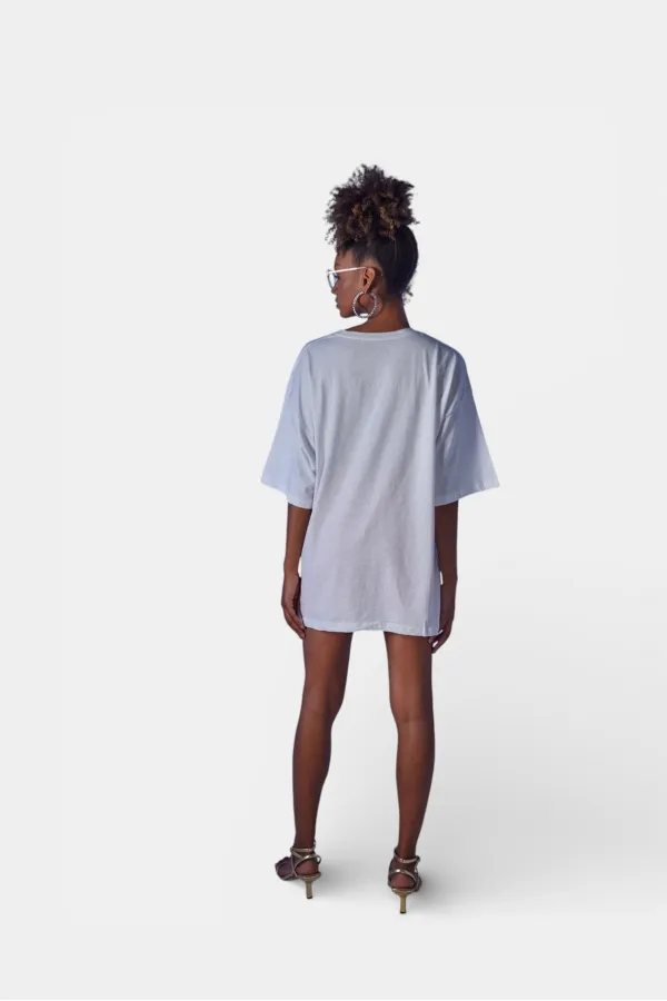 T-shirt blanc censuré