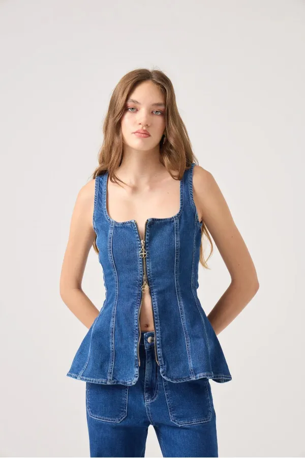 Tiara Jean Bustier Blue
