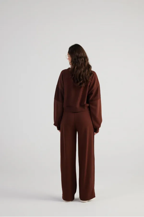 Sweat-shirt marron Cali