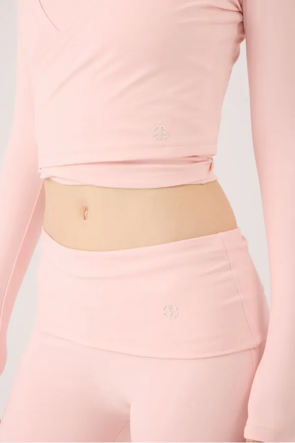 Ellen Flare Leggings with Waistband, Pink