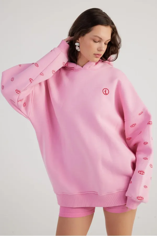 Eye Sweatshirt Pink