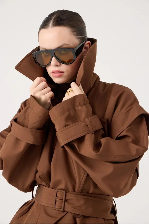 Sara Trençkot Kahve