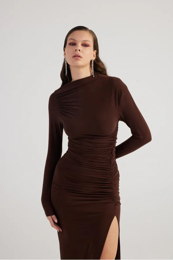 Yasmin Dress Brown
