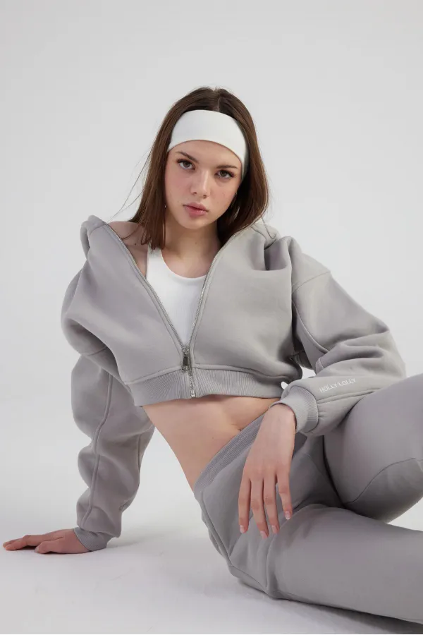 Mixed Sweatshirt Gray