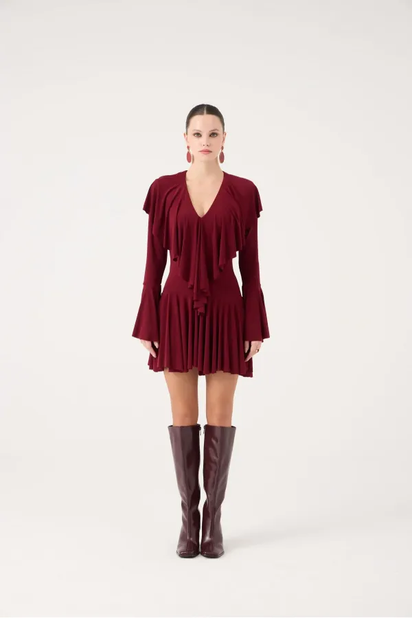 Yolanthe Dress Burgundy