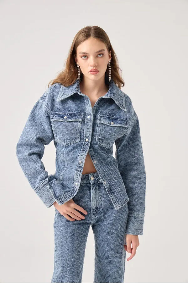 Laura Jean Jacket Blue