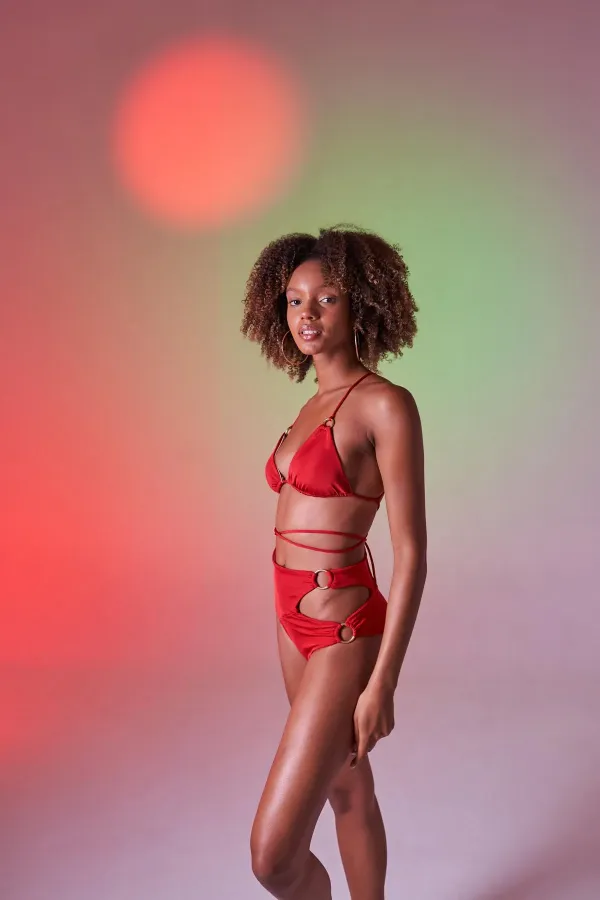 Delphi Bikini Top Red