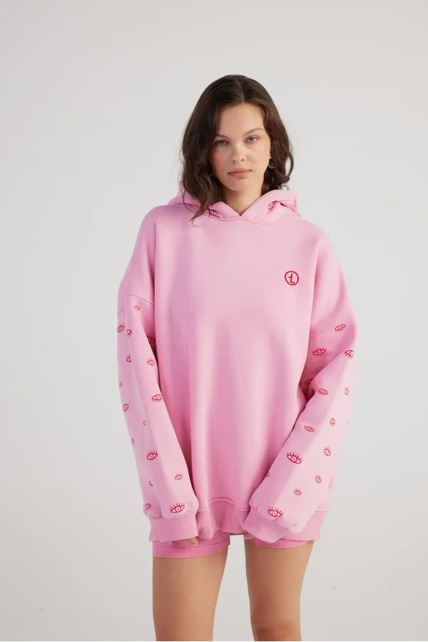 Eye Sweatshirt Pink