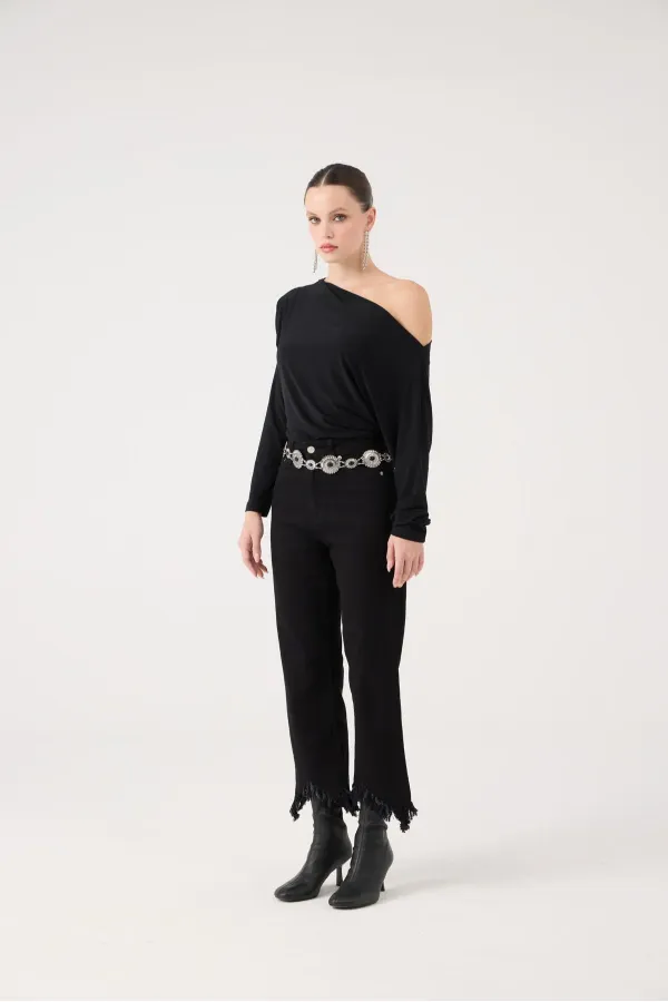 Swan Jean Pantolon Siyah