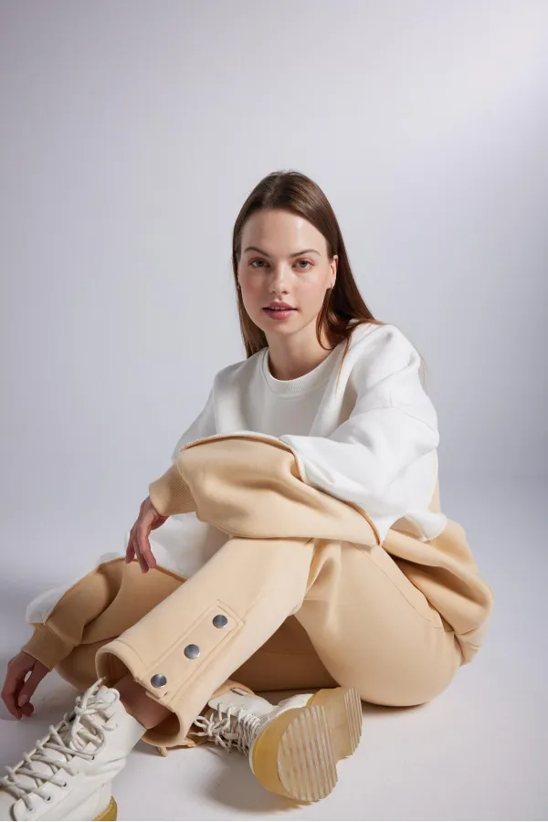 Nola Eşofman Altı Bej