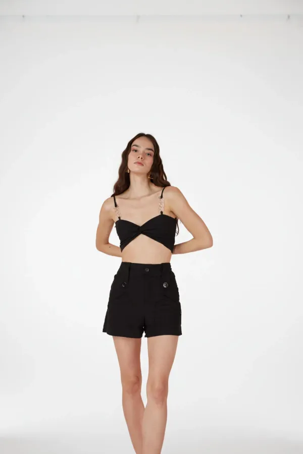 Rise Şort Siyah