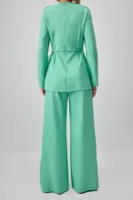 ENSEMBLE TUNIQUE ET PANTALON À CÔTES