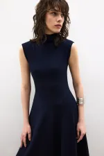 ASYMMETRICAL KNITTED DRESS