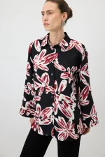 WIDE-CUFFS PATTERNED SHIRT WIDE-CUFFS PATTERNED SHIRT