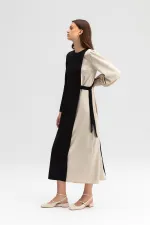 ROBE DE COULEUR CONTRASTÉE