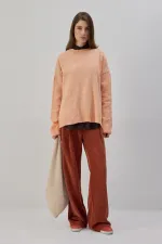 DÜZ RENK OVERSIZE KAZAK