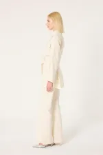 CHEMISE À COUTURES CONTRASTÉES