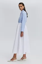 RUFFLED CUPRA SKIRT RUFFLED CUPRA SKIRT